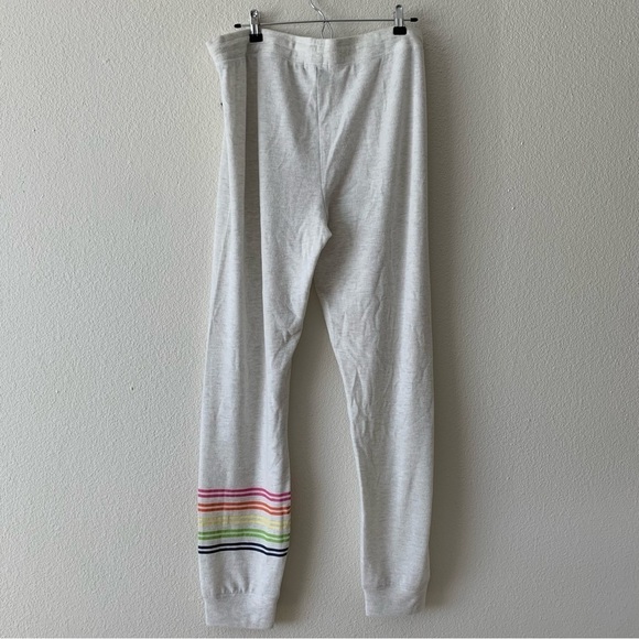 PJ Salvage Band Pant Icon grey rainbow stripe xl Comfy Warm Soft. - Picture 4 of 8